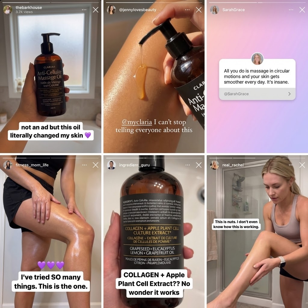 Advanced Anti-Cellulite Massage Oil Formula